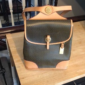 VTG Dooney & Bourke Cabrio Net Backpack Purse Bag